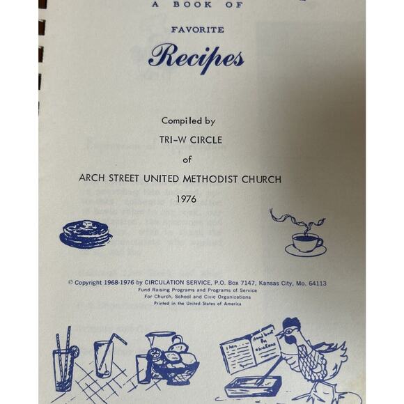 Favorite Recipes Arch Street United Methodist Church 1976 - Picture 4 of 4